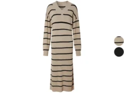 Damen Midi-Kleid mit Strukturstrick