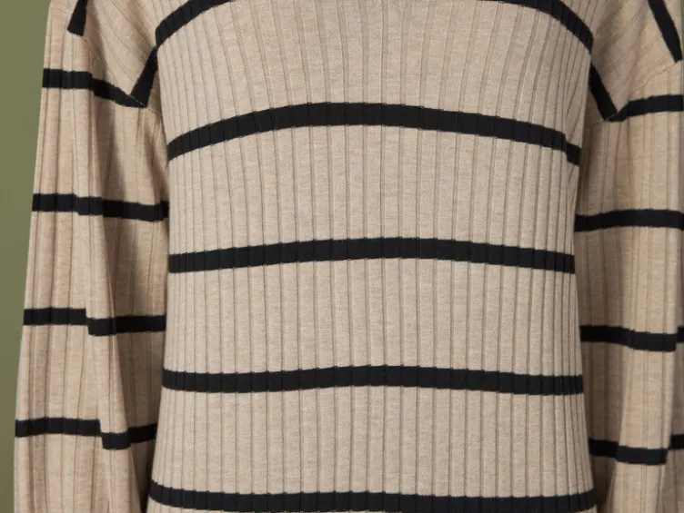 Damen Midi-Kleid mit Strukturstrick