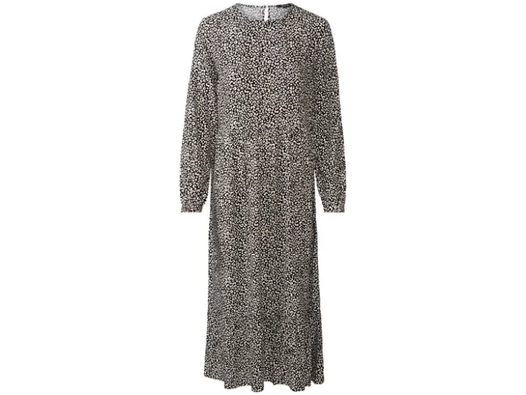Damen Midikleid mit Volant am Rock