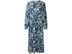 Damen Midikleid mit Volant am Rock