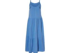 Damen Midi-Kleid mit Volants