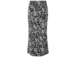 Damen Midi-Rock, mit elastischem Gummizugbund