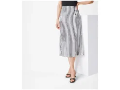 Damen Midi-Rock mit Seitenschlitz