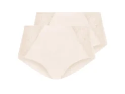 Damen Miederslips mit Spitze, 2 Stück