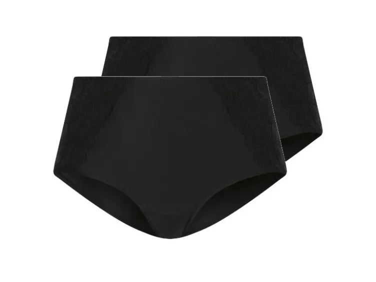 Damen Miederslips mit Spitze, 2 Stück