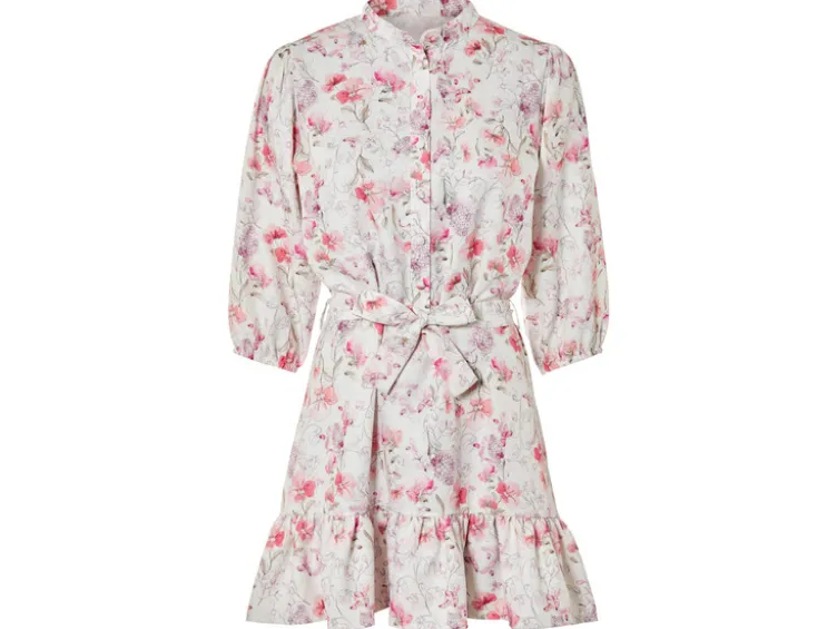Damen Minikleid in Leinenoptik