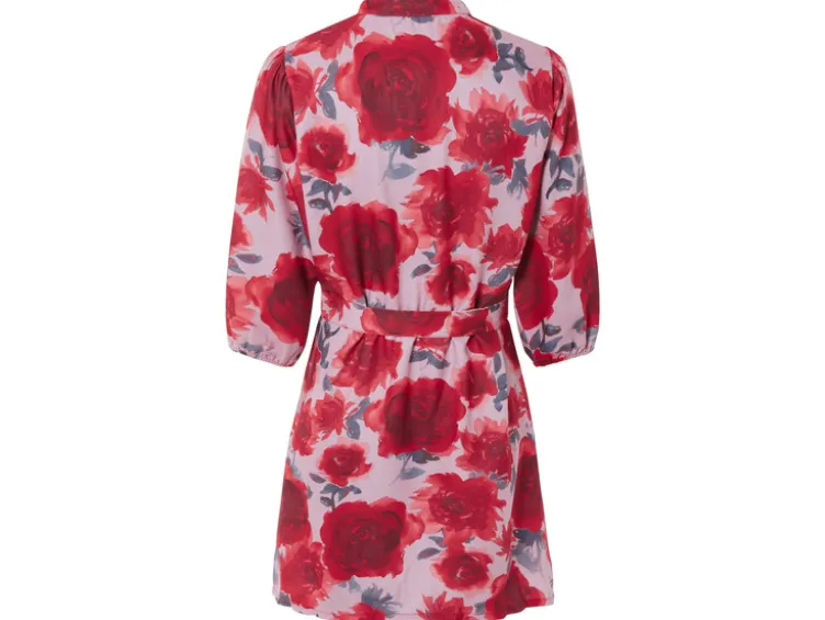 Damen Minikleid in Leinenoptik