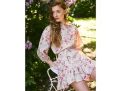 Damen Minikleid in Leinenoptik
