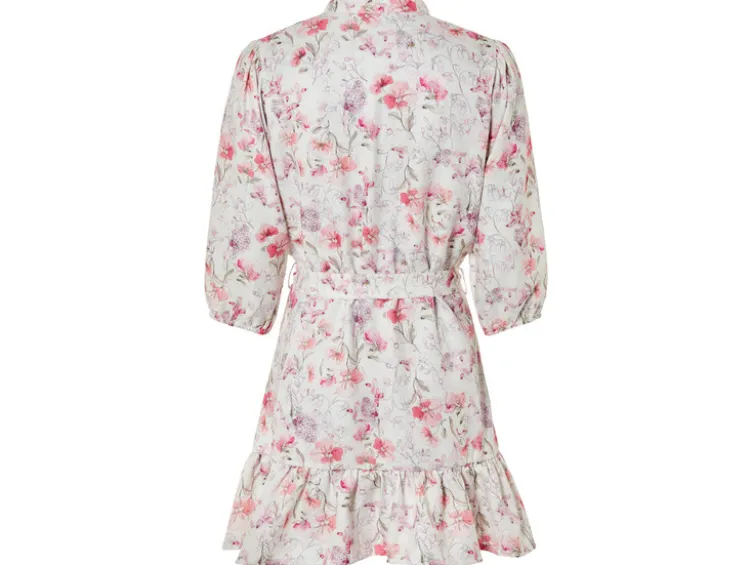 Damen Minikleid in Leinenoptik