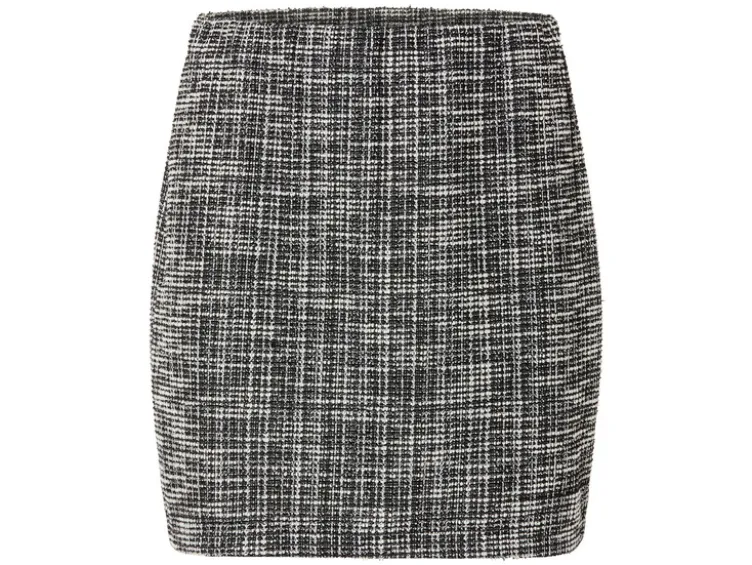 Damen Minirock, im Tweed-Design
