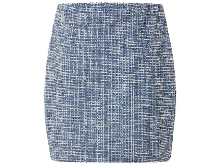 Damen Minirock, im Tweed-Design