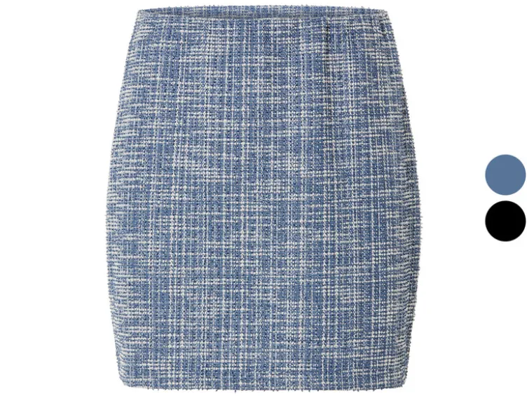Damen Minirock, im Tweed-Design