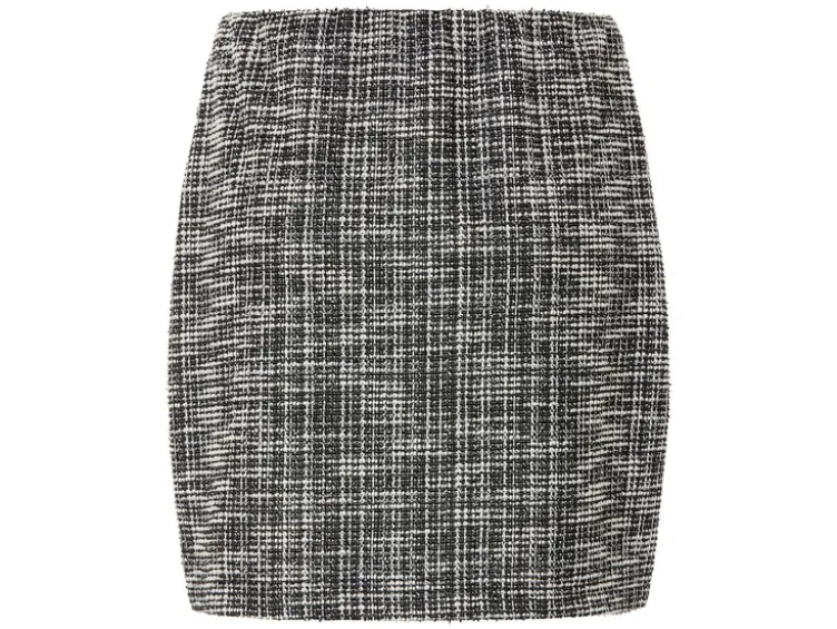 Damen Minirock, im Tweed-Design