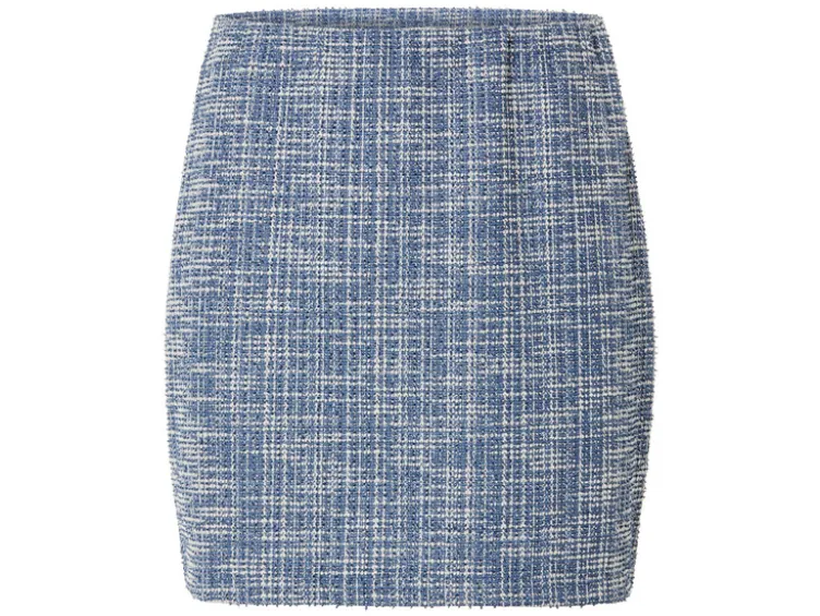 Damen Minirock, im Tweed-Design
