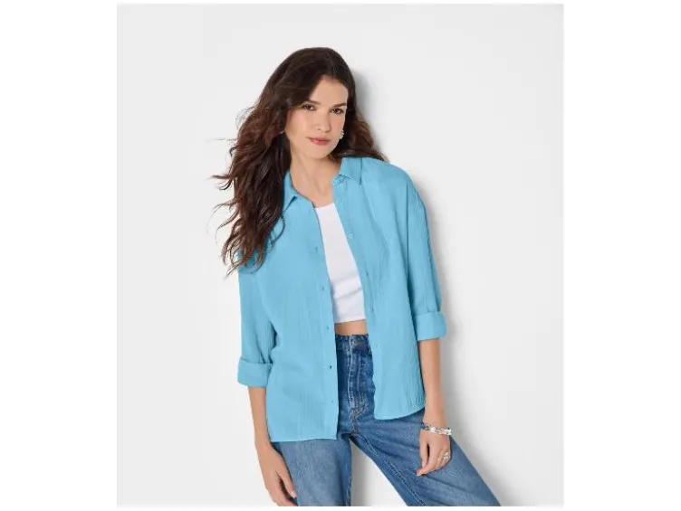 Damen Musselin-Bluse