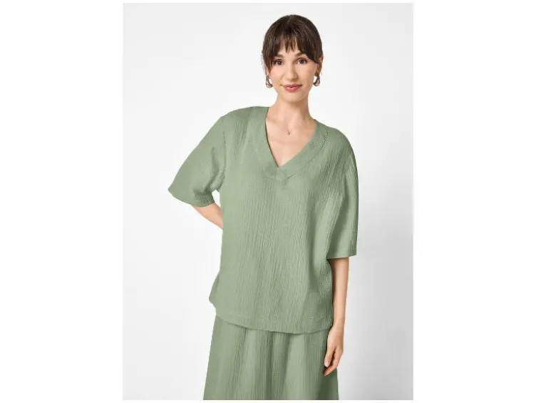 Damen Musselin-Bluse