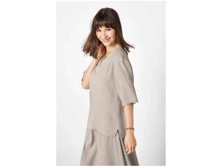 Damen Musselin-Bluse