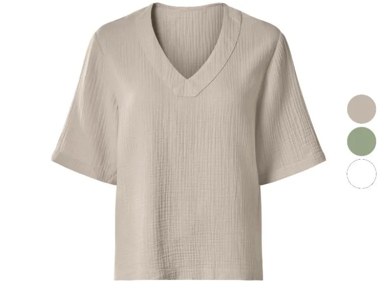 Damen Musselin-Bluse