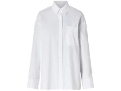 Damen Oversize-Bluse mit Button-down-Kragen