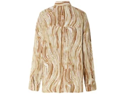 Damen Oversize-Bluse mit Button-down-Kragen