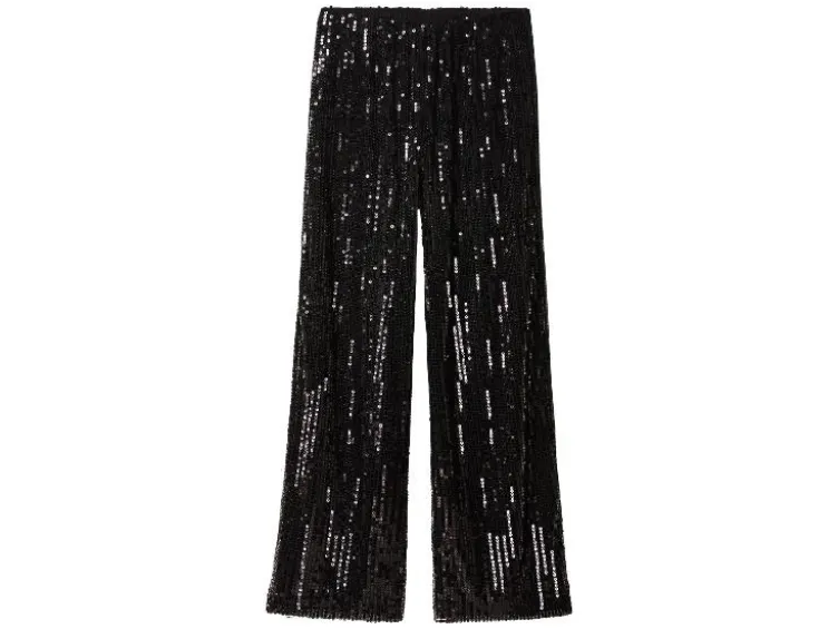 Damen Pailletten-Hose
