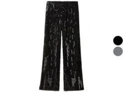 Damen Pailletten-Hose