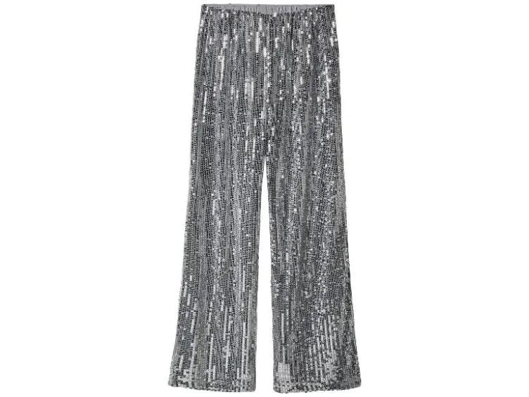 Damen Pailletten-Hose