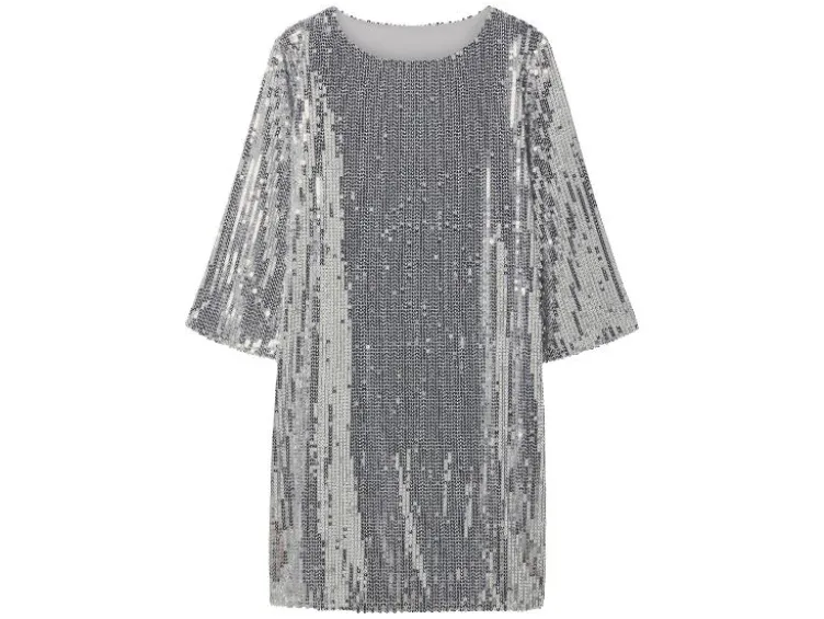 Damen Pailletten-Kleid