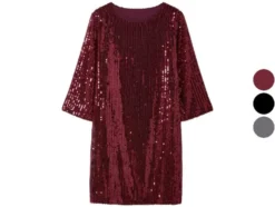 Damen Pailletten-Kleid