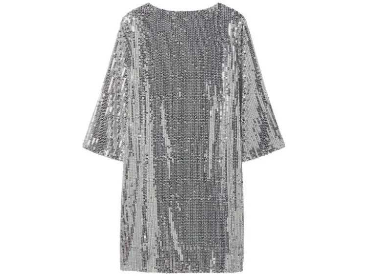 Damen Pailletten-Kleid