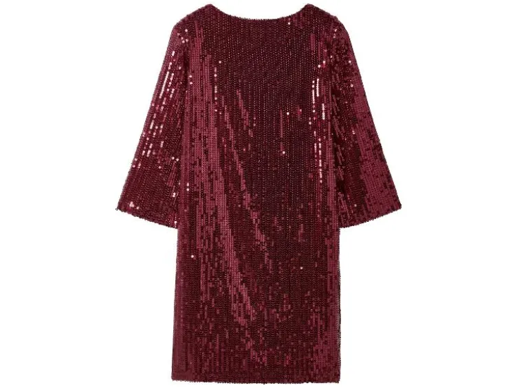 Damen Pailletten-Kleid
