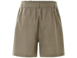 Damen Paperbag-Shorts mit Leinen