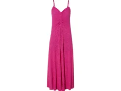 Damen Plissee-Kleid in Midi-Länge