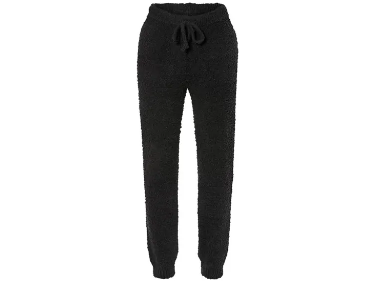 Damen Plüschhose, mit Bündchen