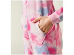 Damen Plüsch-Jumpsuit, mit Bündchen