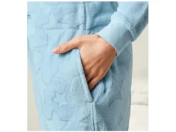Damen Plüsch-Jumpsuit, mit Bündchen