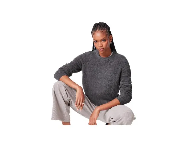 Damen Plüschpullover