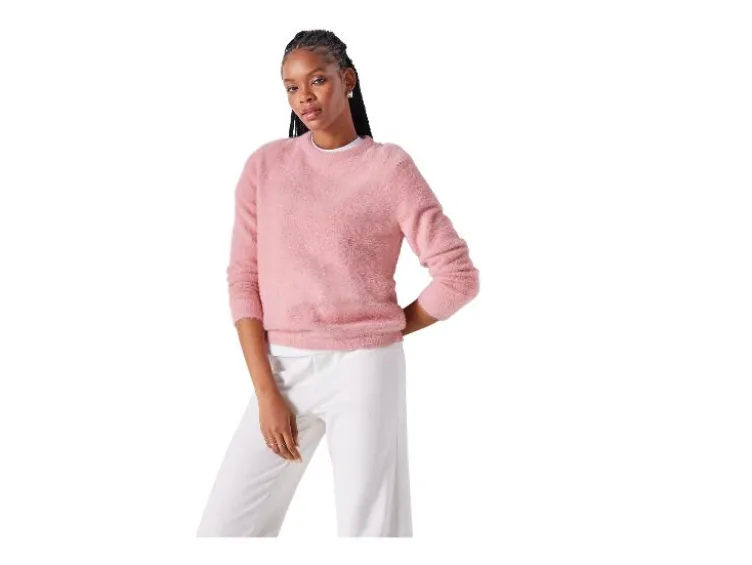 Damen Plüschpullover