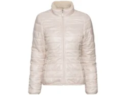Damen Plüsch-Wendejacke mit Eingrifftaschen