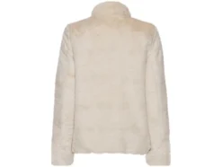 Damen Plüsch-Wendejacke mit Eingrifftaschen