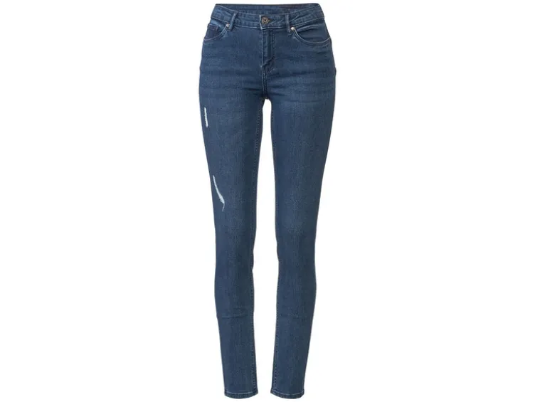 Damen Po-Push-Up Jeans, Super Skinny Fit, normale Leibhöhe