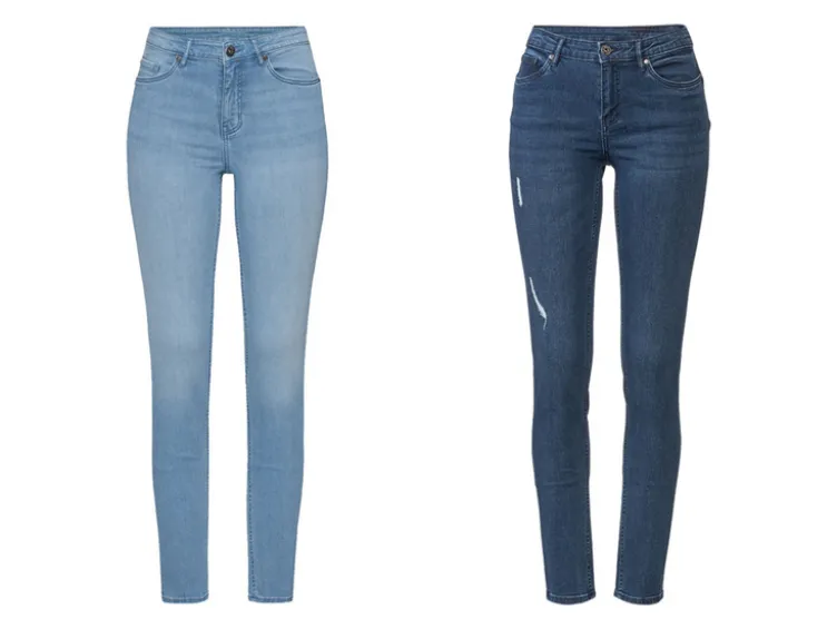 Damen Po-Push-Up Jeans, Super Skinny Fit, normale Leibhöhe