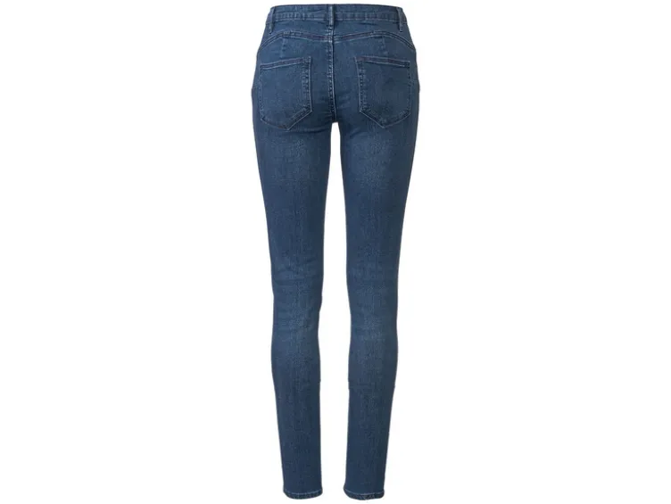 Damen Po-Push-Up Jeans, Super Skinny Fit, normale Leibhöhe