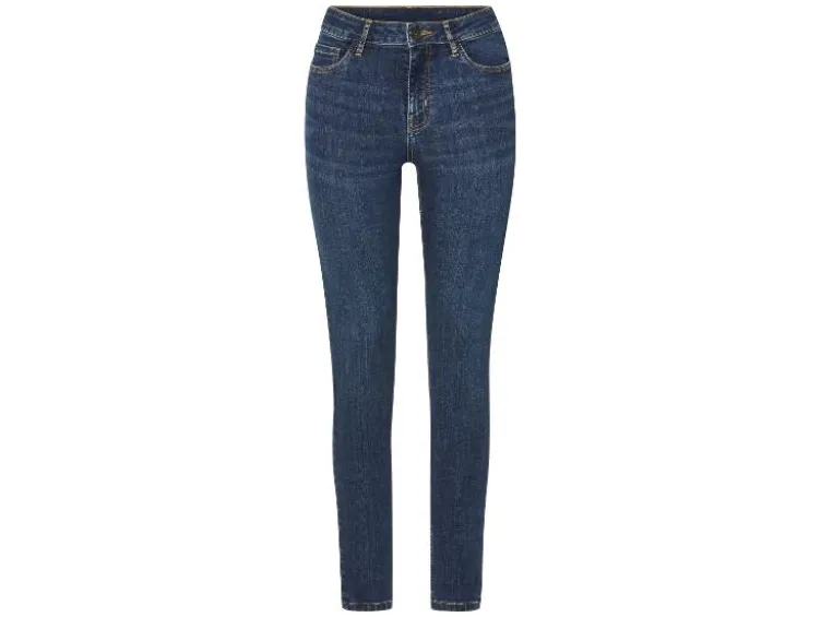 Damen Po-Push-Up Jeans, Super Skinny Fit, normale Leibhöhe