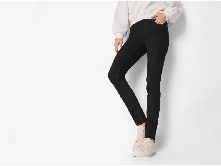 Damen Po-Push-Up Jeans, Super Skinny Fit, normale Leibhöhe