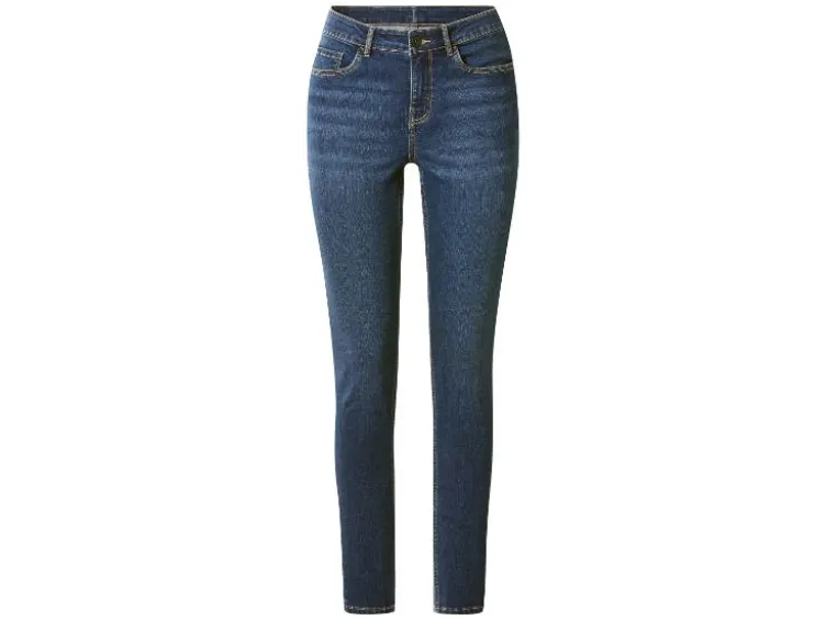 Damen Premium Po-Push-up-Jeans, Skinny Fit, normale Leibhöhe