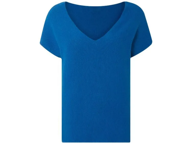 Damen Pullover, aus reiner Baumwolle