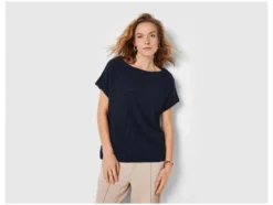Damen Pullover, aus reiner Baumwolle