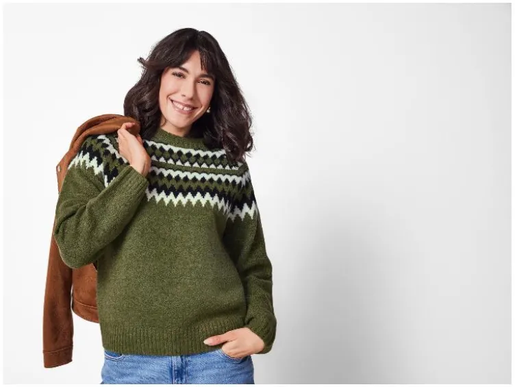 Damen Pullover Grobstrick