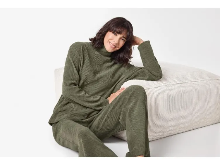 Damen Pullover im Cord-Look